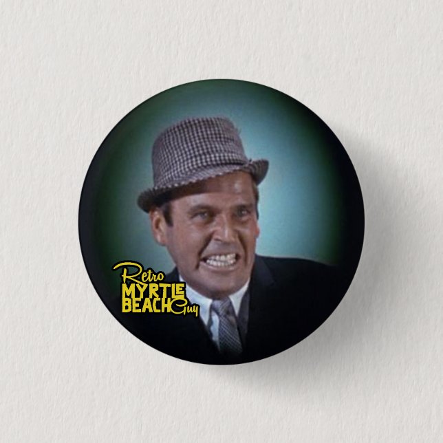 Retro Myrtle Beach Typ Button (Vorderseite)