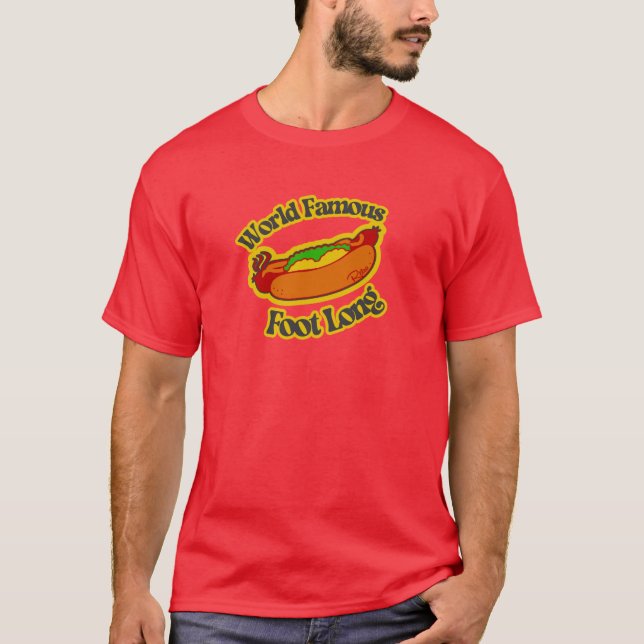 Retro Myrtle Beach Typ Fußfusshund T-Shirt (Vorderseite)