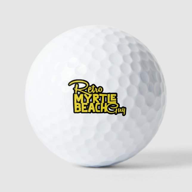 Retro Myrtle Beach Typ Golfball (Vorderseite)