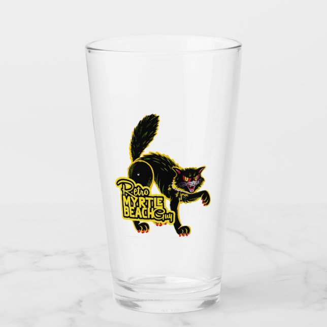 Retro Myrtle Beach Typ Halloween Glas (Vorderseite)