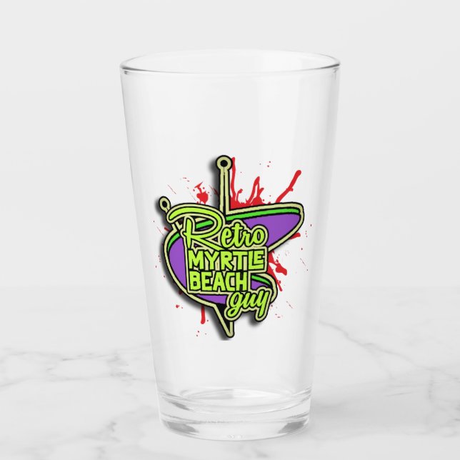Retro Myrtle Beach Typ Halloween Glas (Vorderseite)