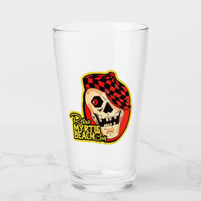 Retro Myrtle Beach Typ Halloween Glas (Vorderseite)