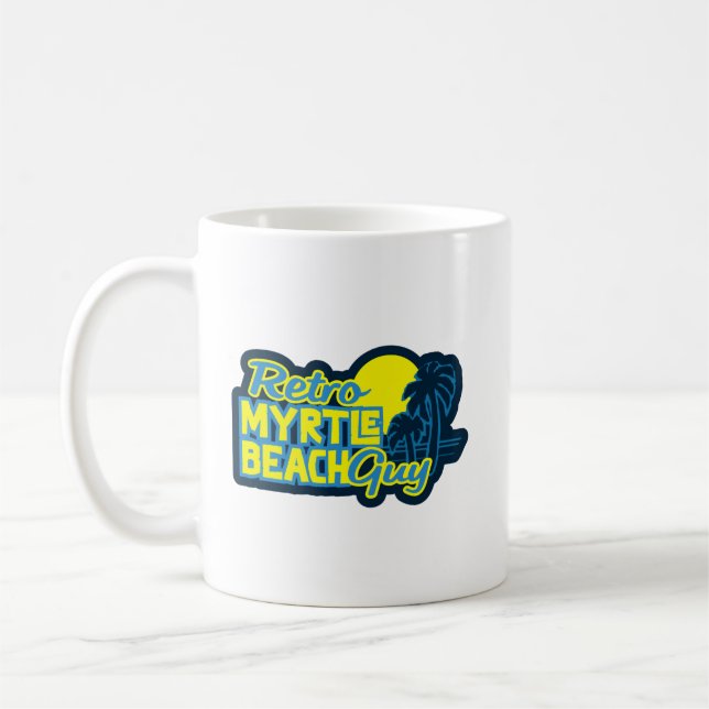 Retro Myrtle Beach Typ T - Shirt Kaffeetasse (Links)