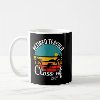 Retro-Nachwuchslehrerklasse 2023 Lehrerin Kaffeetasse