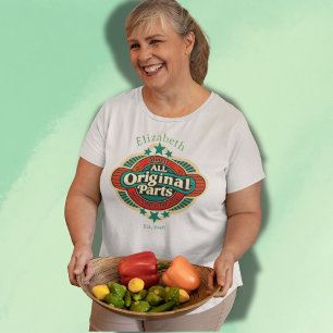 Retro nahezu alle Originalteile individuell Große Größe T-Shirt