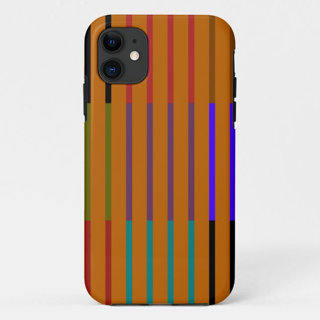 Retro nahtloses Streifen-Muster Case-Mate iPhone Hülle (Rückseite)