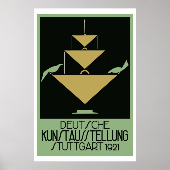 Retro-Naive-Art-Deko Poster (Vorne)
