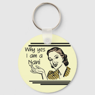 Retro Nani T - Shirts und Geschenke Schlüsselanhänger