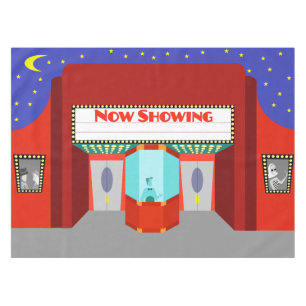 Rétro nappe de salle de cinéma