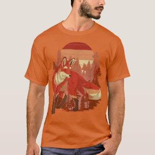 Retro Nature Animal Lover Herbstwald Bäume für T-Shirt