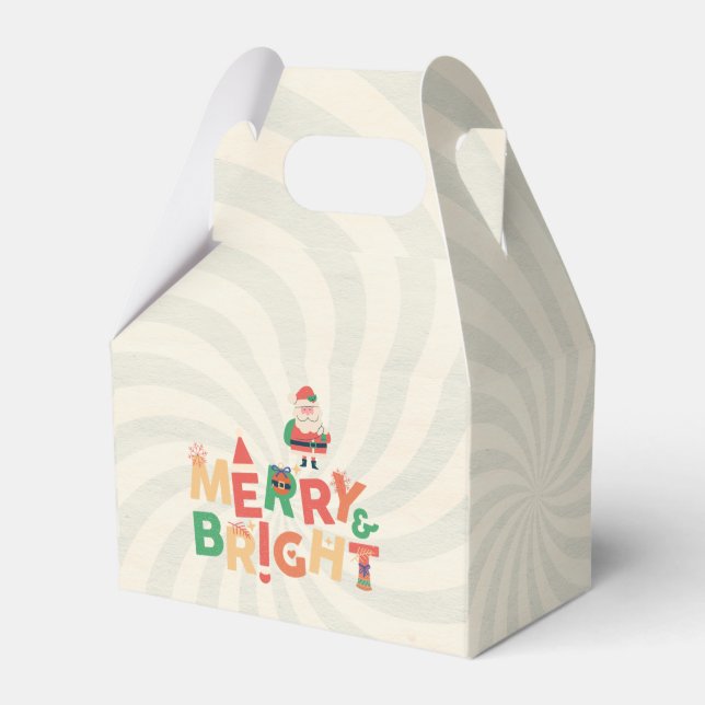 Retro naughty Santa Claus Geschenkschachtel (Vorderseite)