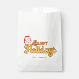 Retro naughty Santa Claus Geschenktütchen