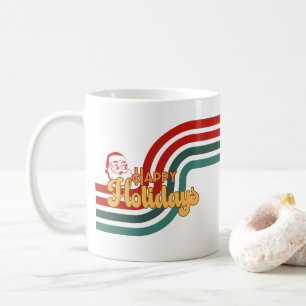 Retro naughty Santa Claus Kaffeetasse