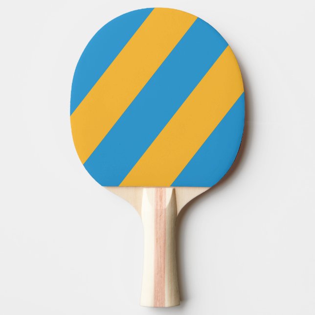 Retro Navy Blue Bold Stripes Tischtennis Schläger (Vorderseite)