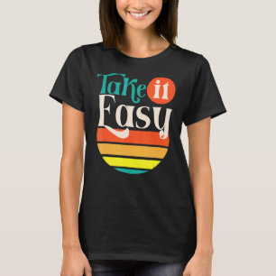 Retro nehmen Sie einfach psychische Gesundheit pos T-Shirt