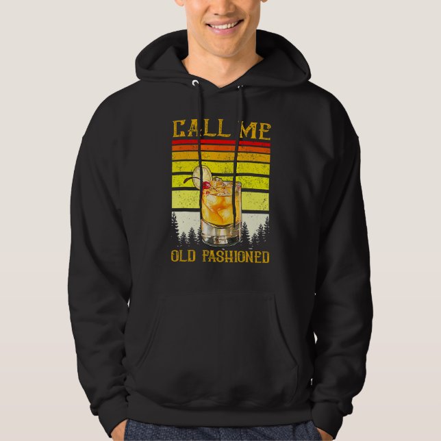 Retro nennt mich altmodischen Whiskey Wisconsin Vi Hoodie (Vorderseite)