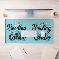 Retro Neon "Bowling Is My Cardio" Funny Bowling