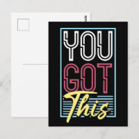 Retro-Neon-"Du Schaffst Das"-Motiv-Typografie