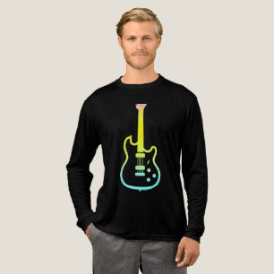 Retro-Neon-Gitarren-Vibes – Vintage-Geek-T-Shirt-D Tri-Blend Shirt