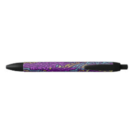 Retro Neon Maze Pattern - Arcade Ästhetik Kugelschreiber
