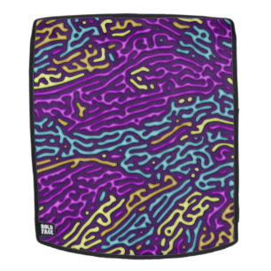 Retro Neon Maze Pattern - Arcade Ästhetik Rucksack