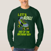 Retro Neon Roller Skaten Lasse Roll Birthday Crew