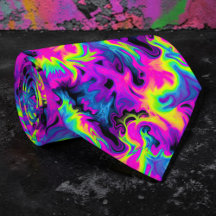 Retro-Neon-Tie-Dye-Halsbindenindividuelle Halsbind