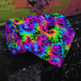 Retro-Neon-Tie-Dye-Halstuch nach Maß Krawatte