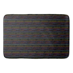 Retro Neon zeichnet Retro Art Badematte