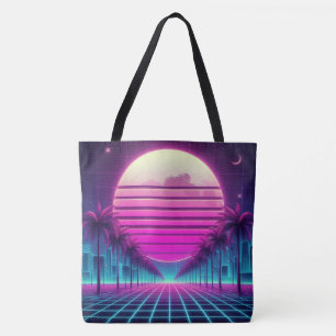 Retro, Neonmoon/Palmen im 80er Tasche