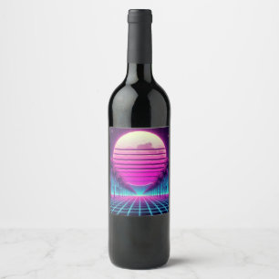 Retro, Neonmoon/Palmen im 80er Weinetikett
