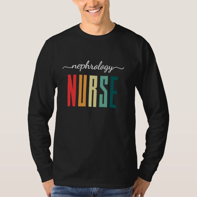 Retro Nephrologie Nurse T-Shirt (Vorderseite)