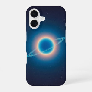Retro-Neptun-Glanz iPhone 16 Hülle