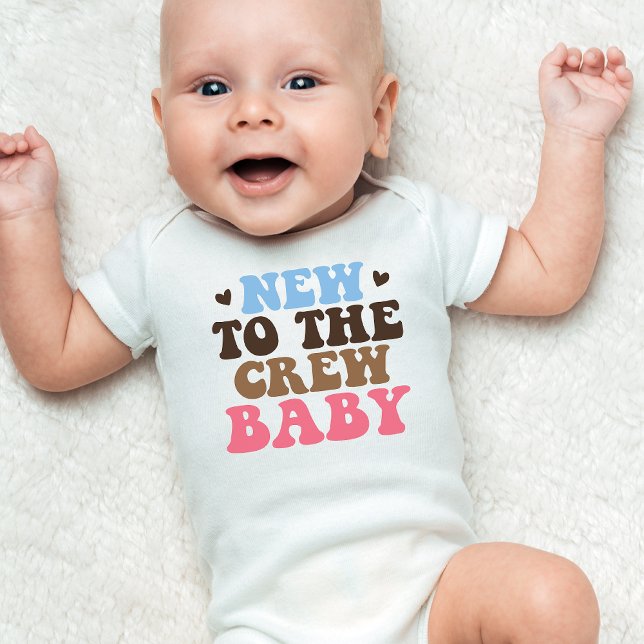 Retro Neu in der Crew Baby Bodysuit Strampler (Von Creator hochgeladen)