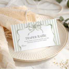 Retro Neutral Bow Cafe Bebe Coffee Baby Shower Begleitkarte