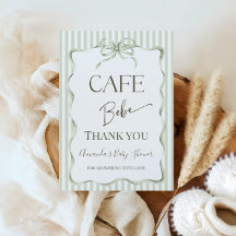 Retro Neutraler Bogen Cafe Bebe Kaffee Babyparty