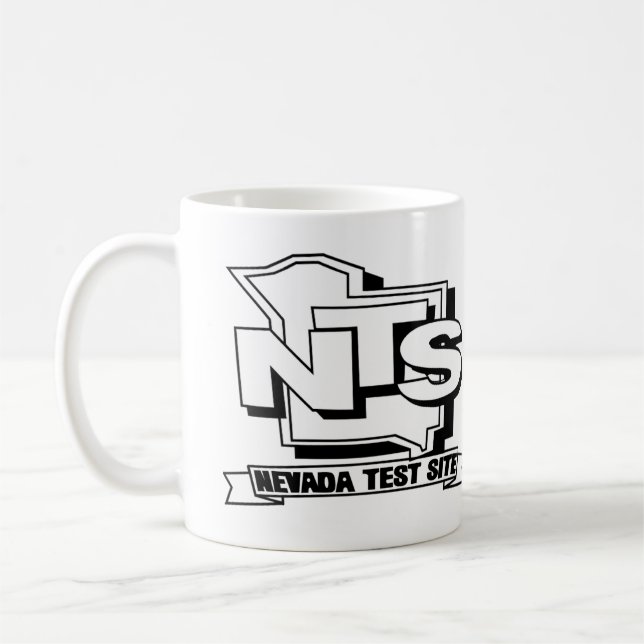 Retro Nevada Test Site design Café Mug (Gauche)