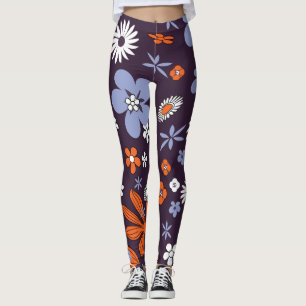 Retro New Design Floral Indie Blume Zeichnend Aest Leggings