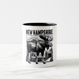 Retro New Hampshire Zweifarbige Tasse