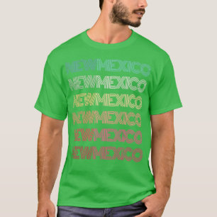 Retro NEW MEXICO Zuhause Staat Roots Albuquerque F T-Shirt