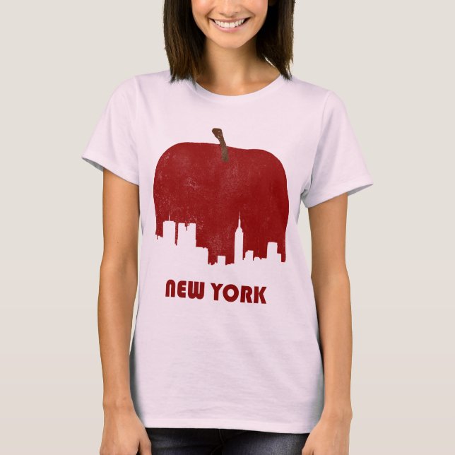 Retro New York Skyline-Frauen T-Shirt (Vorderseite)
