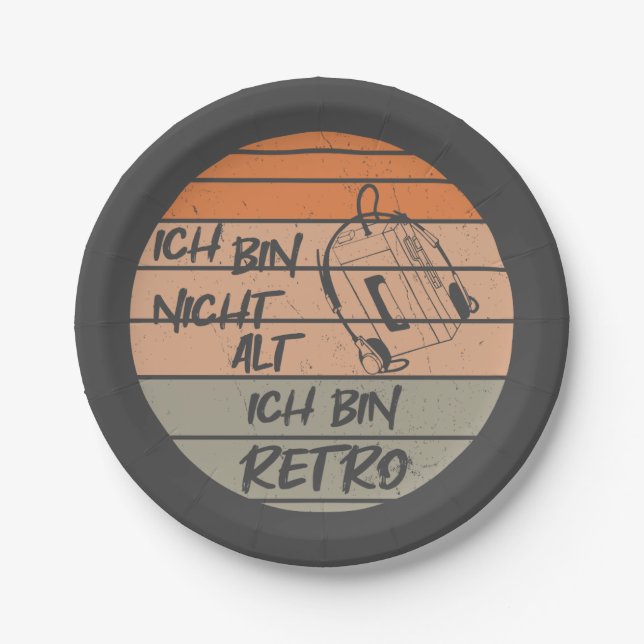 retro nicht alt, kassenttenplayer pappteller (Vorderseite)