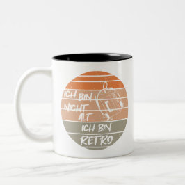 retro nicht alt, kassenttenplayer zweifarbige tasse