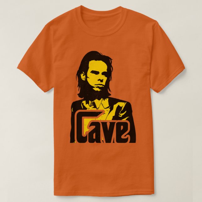 Retro-Nick-Höhle an der Tür Tribut T-Shirt (Design vorne)