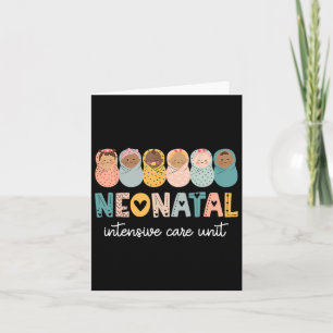 Retro Nicu Nurse Shirt Intensivstation für Neugebo Karte