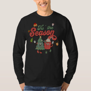 Retro Niedlich Dies ist die Jahreszeit Weihnachtsb T-Shirt