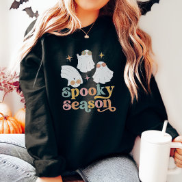 Retro Niedlich Ghost Halloween Sweatshirt