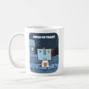 Retro Niedlich Robot Halloween-Tasse Kaffeetasse