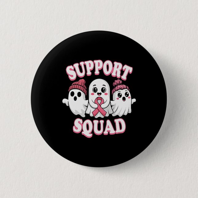 Retro Niedlich Skeleton Hand Boop Dog Funny Hallow Button (Vorderseite)