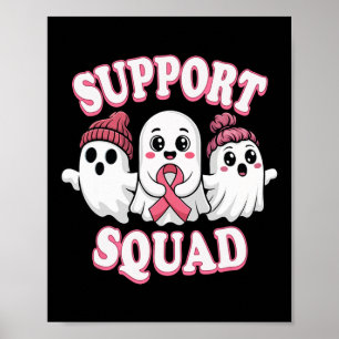 Retro Niedlich Skeleton Hand Boop Dog Funny Hallow Poster
